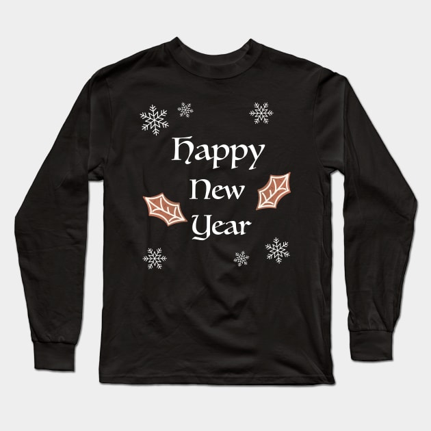 Happy New Year Long Sleeve T-Shirt by SWON Design